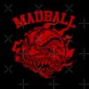 Red Maroon Ball Tote Bag Official Madball Merch