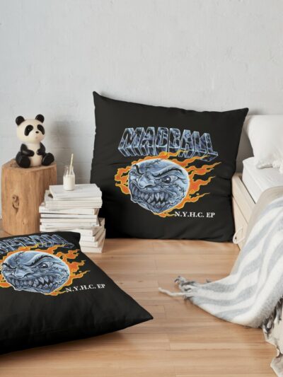 Fireball Throw Pillow Official Madball Merch