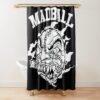 Black White Logo Madball Shower Curtain Official Madball Merch